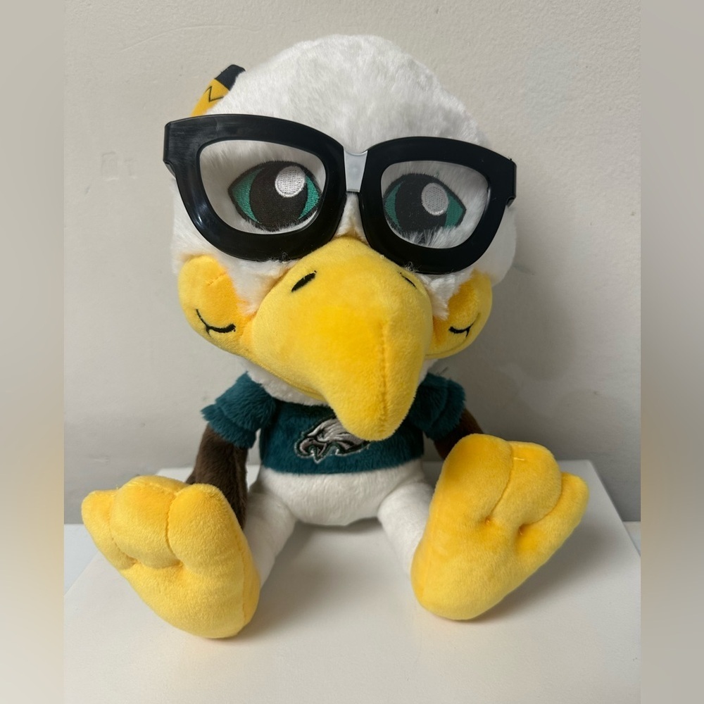 Philadelphia Eagles 11" Plush Black Glasses Eagle Study Buddy Pencil NFL 2014